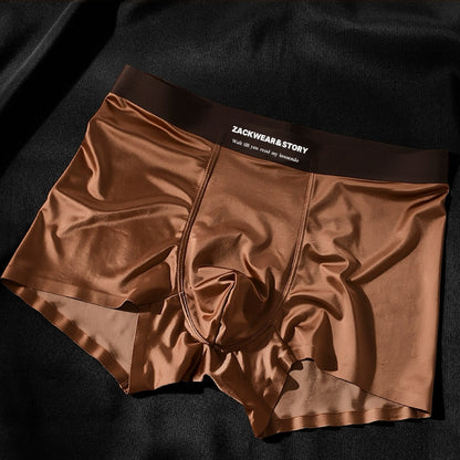 BEAUTY- 4 PCS Luxury Ice Silk Boxers For Men