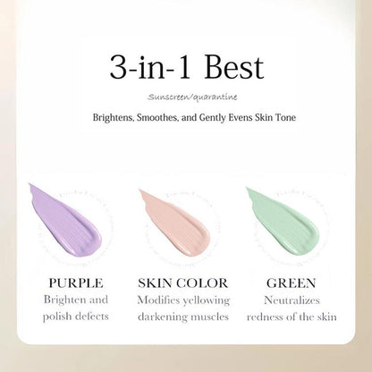 3-color Delicate Hydration Brighten Skin Tone Waterproof Concealer Isolation Cream