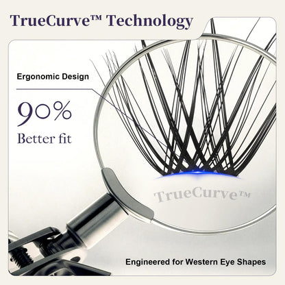 TrueCurve DIY Eyelash Clusters Kit, 0.03mm Soft Fluffy Waterproof 8-18mm Lash Set