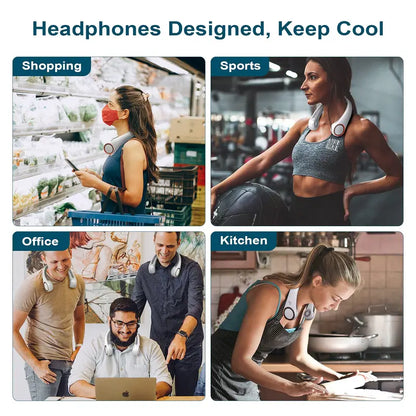 Portable Neck Fan, Bladeless Wearable Personal Fan
