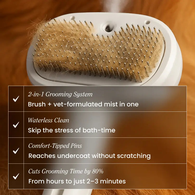 ReNu FreshFur Shower Brush + Cleansing Mist