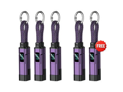 ⏰️Limited Time Flash Sale 🔥4-in-1 Digital Display Keychain Charging Cable