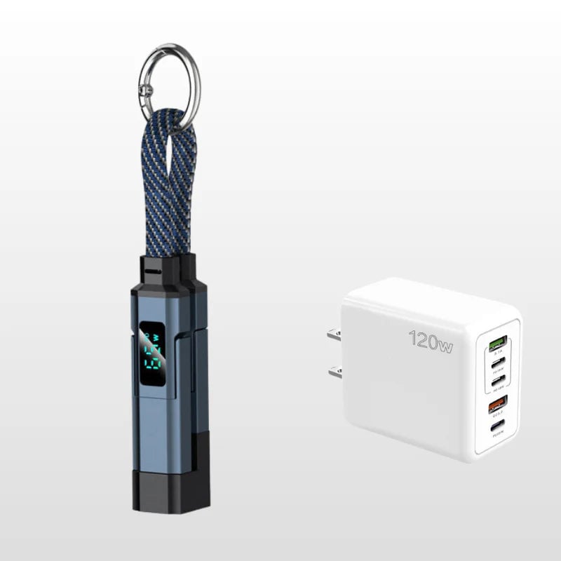 ⏰️Limited Time Flash Sale 🔥4-in-1 Digital Display Keychain Charging Cable