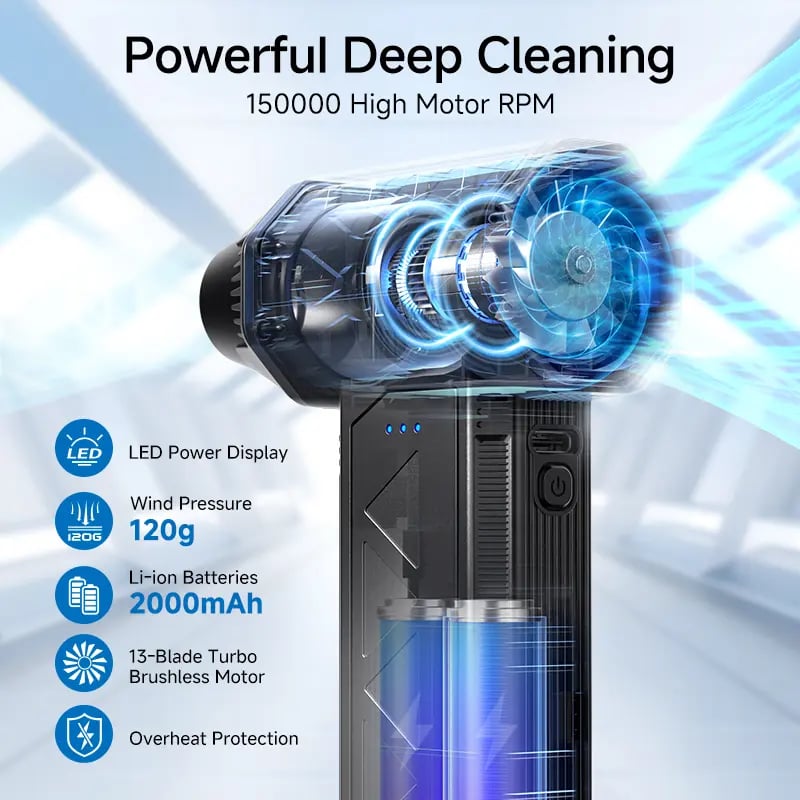 🔥180W Ultra-Powerful Cordless Electric Air Duster