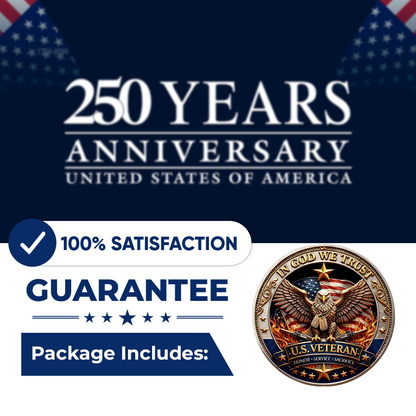🔥Last Day 50% OFF🔥250 Years of Freedom Veteran Tribute Coin
