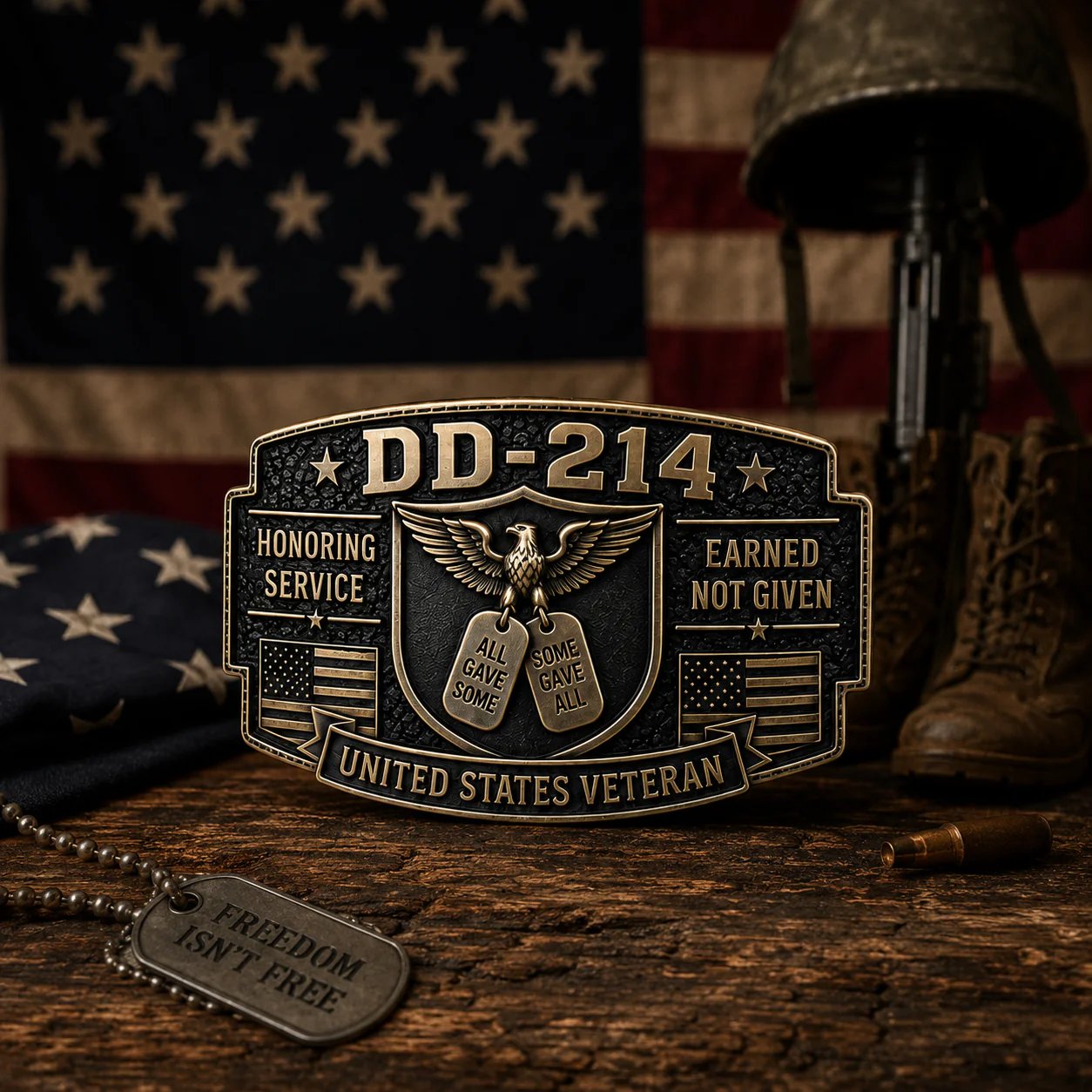 🎖️DD-214 Veteran Honor Belt Buckle (✨2026 Limited Edition)