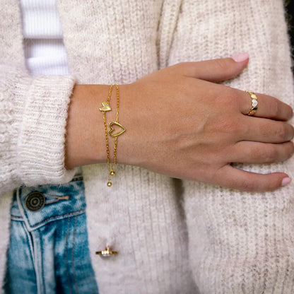 Matching Hearts Bracelet