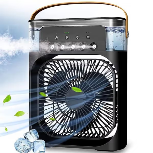 💚Cool Nova™ Portable Mini Air Cooler Fan | Portable Humidifier Air Cooler Mist Fan Mini Table Fan for Home with 3 Speed Mode with Water Spray