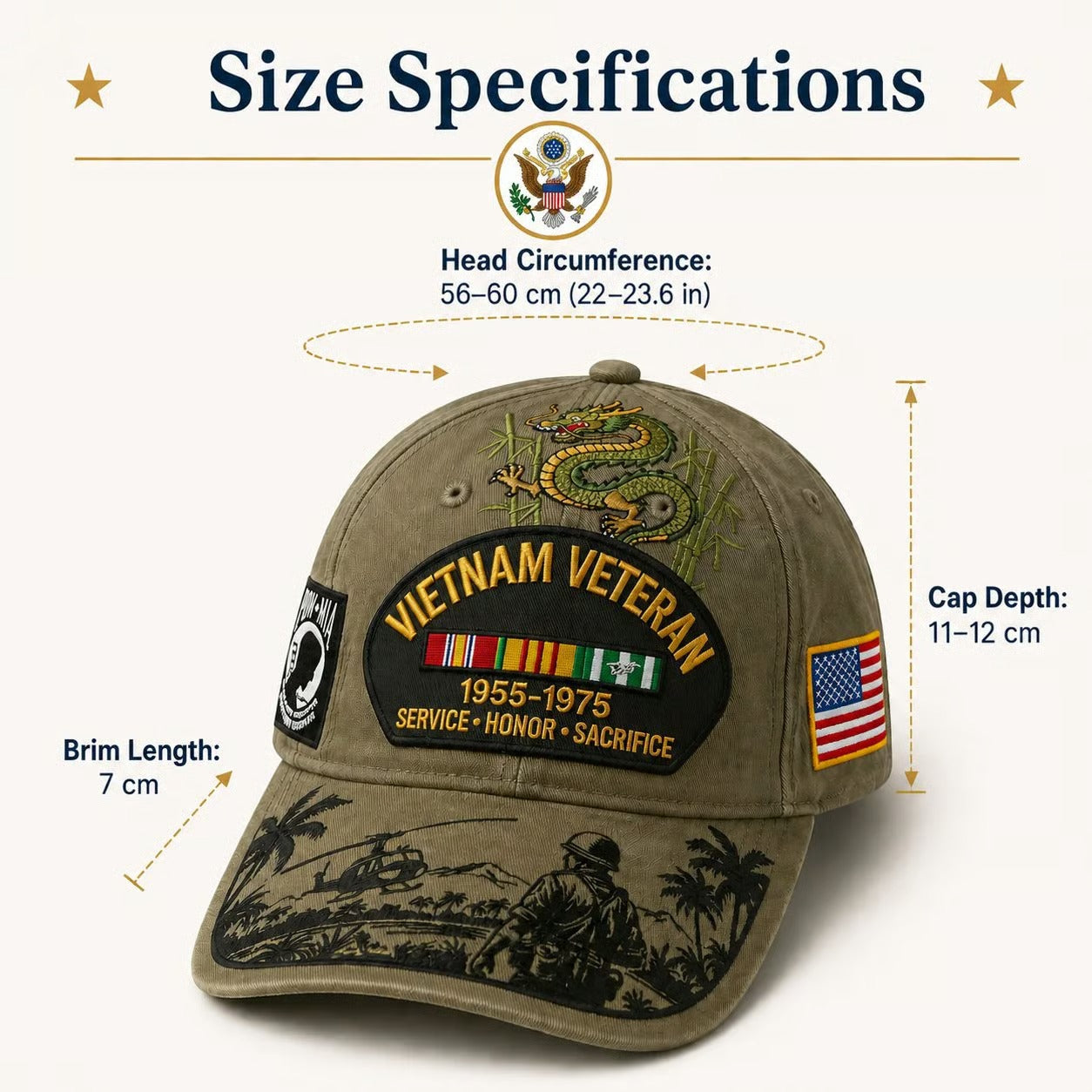 🎖️ - Vietnam Veteran Tribute Cap