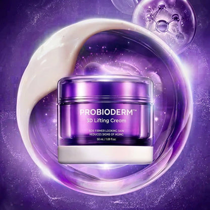 [Cardi B Pick]  Probioderm 3D Lifting Cream 1.7 fl oz | Advanced Korean Facial Night Cream with 17-Peptide Complex & Probioderm for Wrinkles on Face and Neck, Butter-Rich Texture for Perfect Slugging