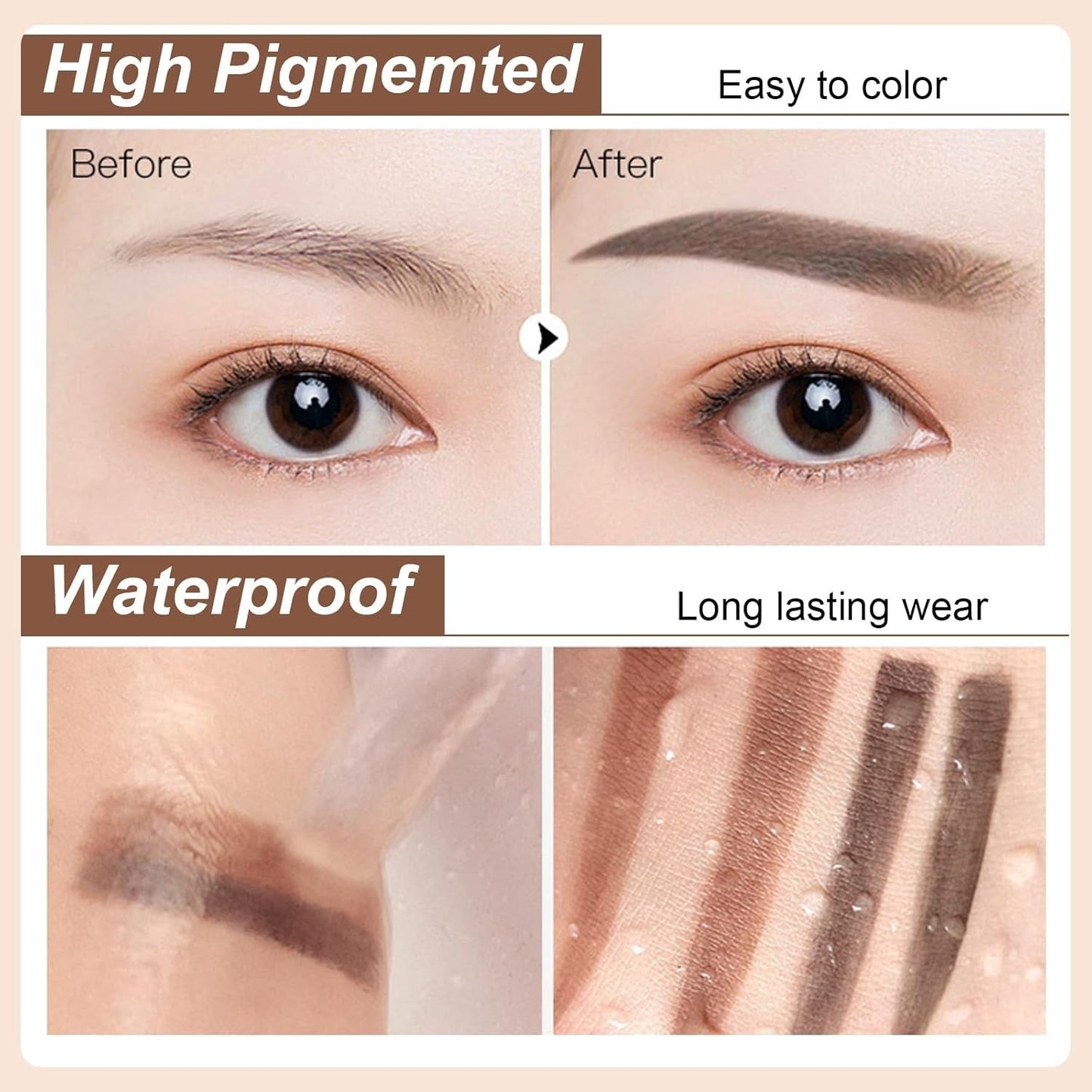 Blacin Eyebrow Stamp Kit – Waterproof & Natural Finish