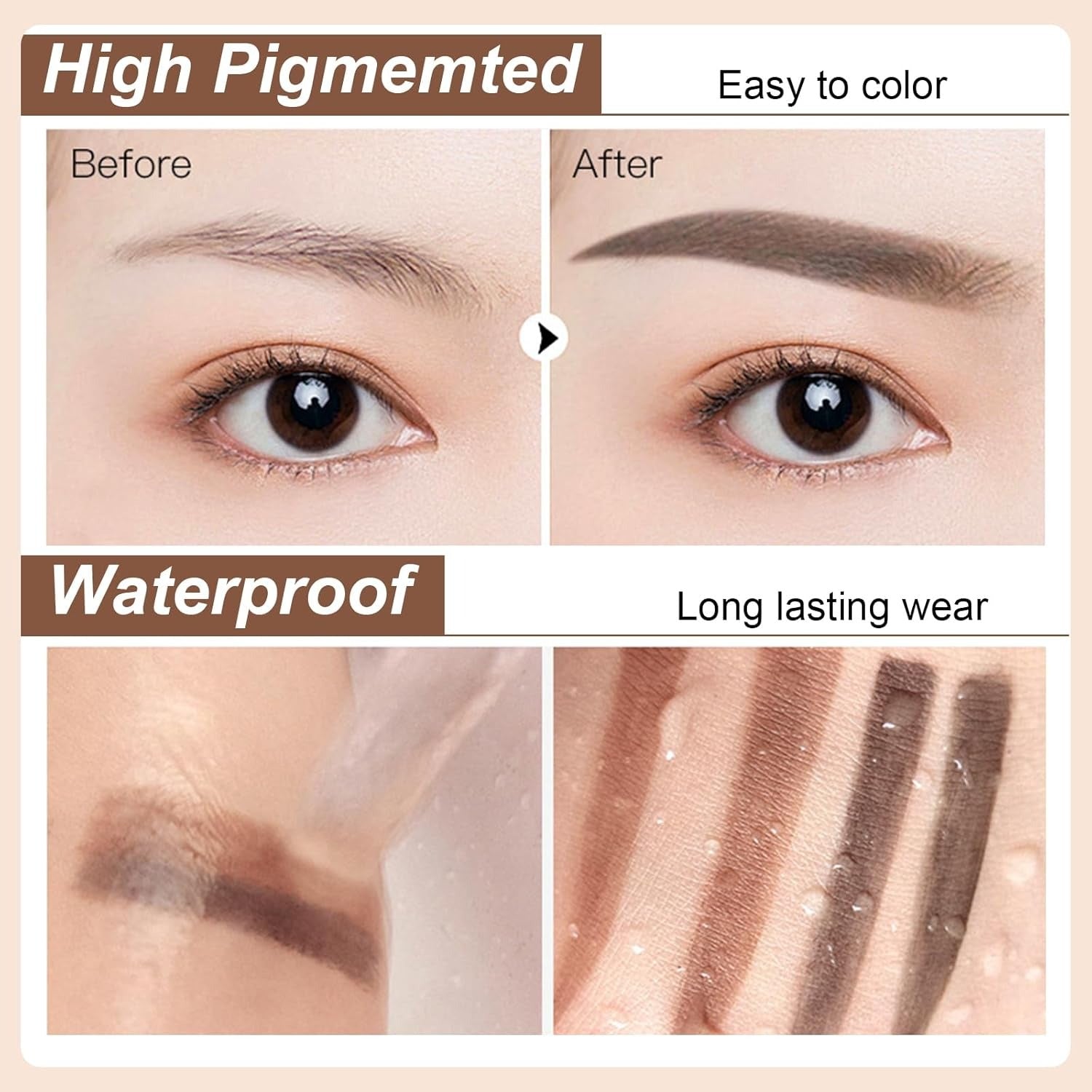 Blacin Eyebrow Stamp Kit – Waterproof & Natural Finish