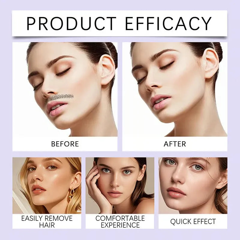🔥Gentle and Painless Facial Hair Removal Cream （🎁Buy more save more)