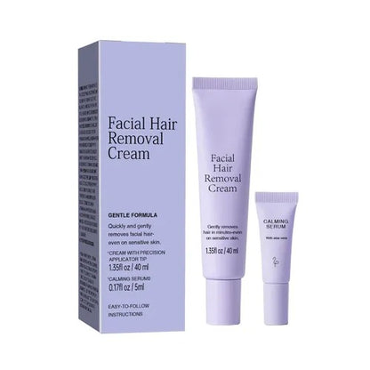 🔥Gentle and Painless Facial Hair Removal Cream （🎁Buy more save more)