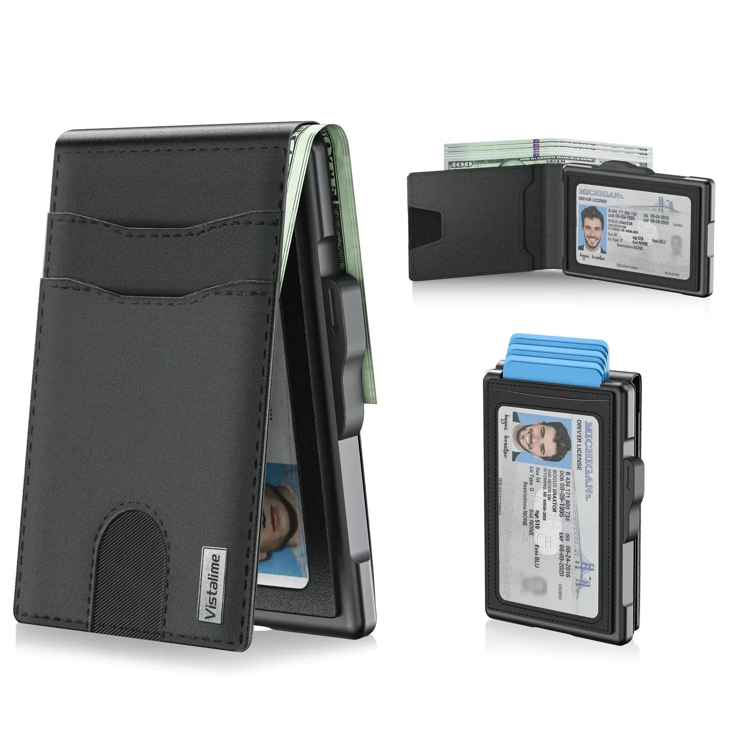 🔥40% OFF Today – Men’s Minimalist Pop-Up Wallet, RFID Blocking Aluminum Slim Bifold.