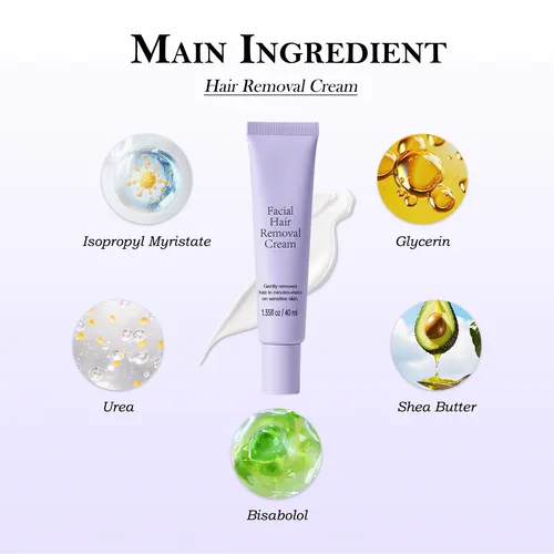 🔥Gentle and Painless Facial Hair Removal Cream （🎁Buy more save more)