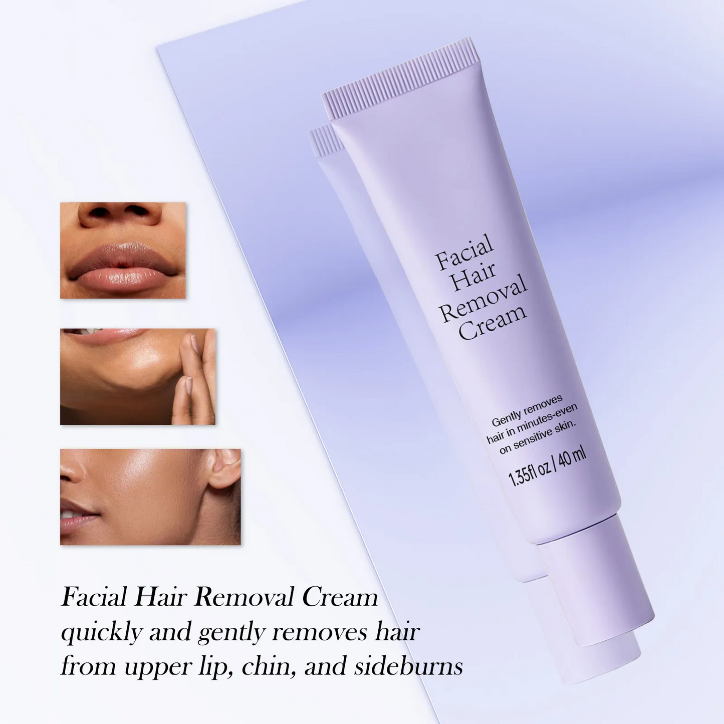 🔥Gentle and Painless Facial Hair Removal Cream （🎁Buy more save more)