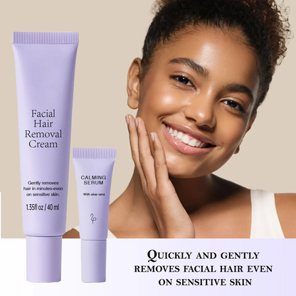 🔥Gentle and Painless Facial Hair Removal Cream （🎁Buy more save more)