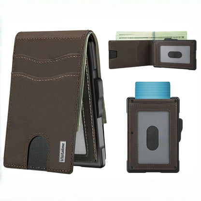 🔥40% OFF Today – Men’s Minimalist Pop-Up Wallet, RFID Blocking Aluminum Slim Bifold.