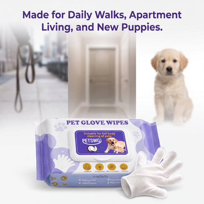 Anovri Pet Glove Wipes
