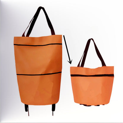 🛍️ 50% OFF NOW! 🛒 2-in-1 Convertible Shopping Tote – Hideaway wheels, 20kg capacity & expandable zipper – Compact, sturdy & perfect for markets & travel 📦