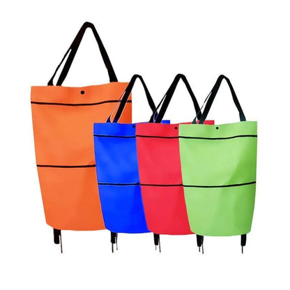 🛍️ 50% OFF NOW! 🛒 2-in-1 Convertible Shopping Tote – Hideaway wheels, 20kg capacity & expandable zipper – Compact, sturdy & perfect for markets & travel 📦