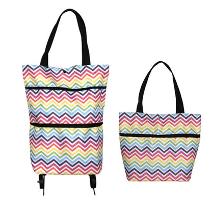 🛍️ 50% OFF NOW! 🛒 2-in-1 Convertible Shopping Tote – Hideaway wheels, 20kg capacity & expandable zipper – Compact, sturdy & perfect for markets & travel 📦
