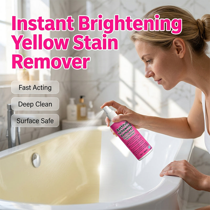 🥳2026 HOT SALE🥳💞50K+ SOLD!🛁💧 50% OFF! Bathtub Yellow Stain Remover – Instantly brightens aged plastics and acrylics. Fast-acting, no scrubbing. Restore a like-new shine! ✨🧽