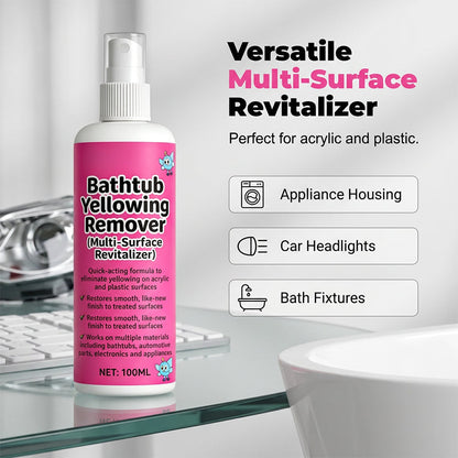 🥳2026 HOT SALE🥳💞50K+ SOLD!🛁💧 50% OFF! Bathtub Yellow Stain Remover – Instantly brightens aged plastics and acrylics. Fast-acting, no scrubbing. Restore a like-new shine! ✨🧽