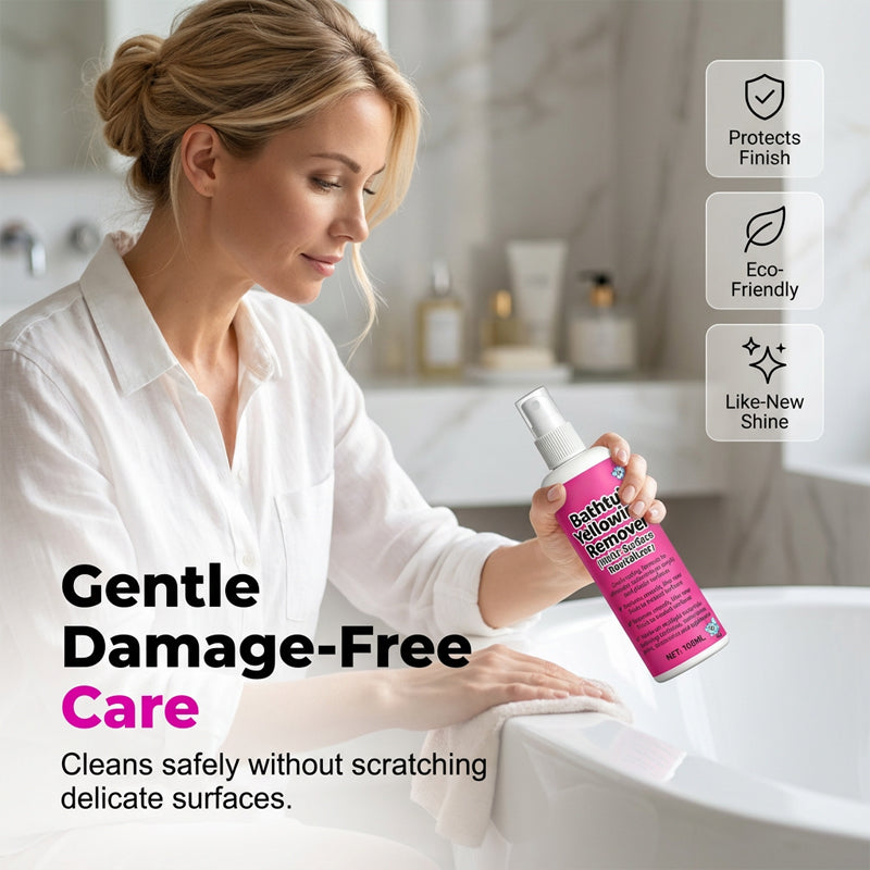 🥳2026 HOT SALE🥳💞50K+ SOLD!🛁💧 50% OFF! Bathtub Yellow Stain Remover – Instantly brightens aged plastics and acrylics. Fast-acting, no scrubbing. Restore a like-new shine! ✨🧽