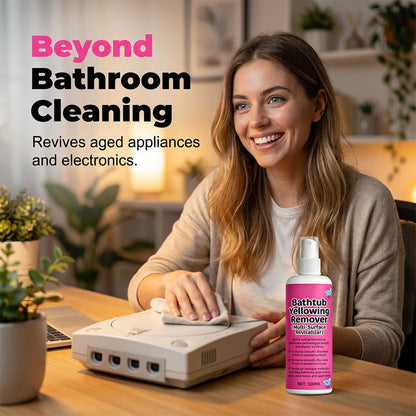 🥳2026 HOT SALE🥳💞50K+ SOLD!🛁💧 50% OFF! Bathtub Yellow Stain Remover – Instantly brightens aged plastics and acrylics. Fast-acting, no scrubbing. Restore a like-new shine! ✨🧽